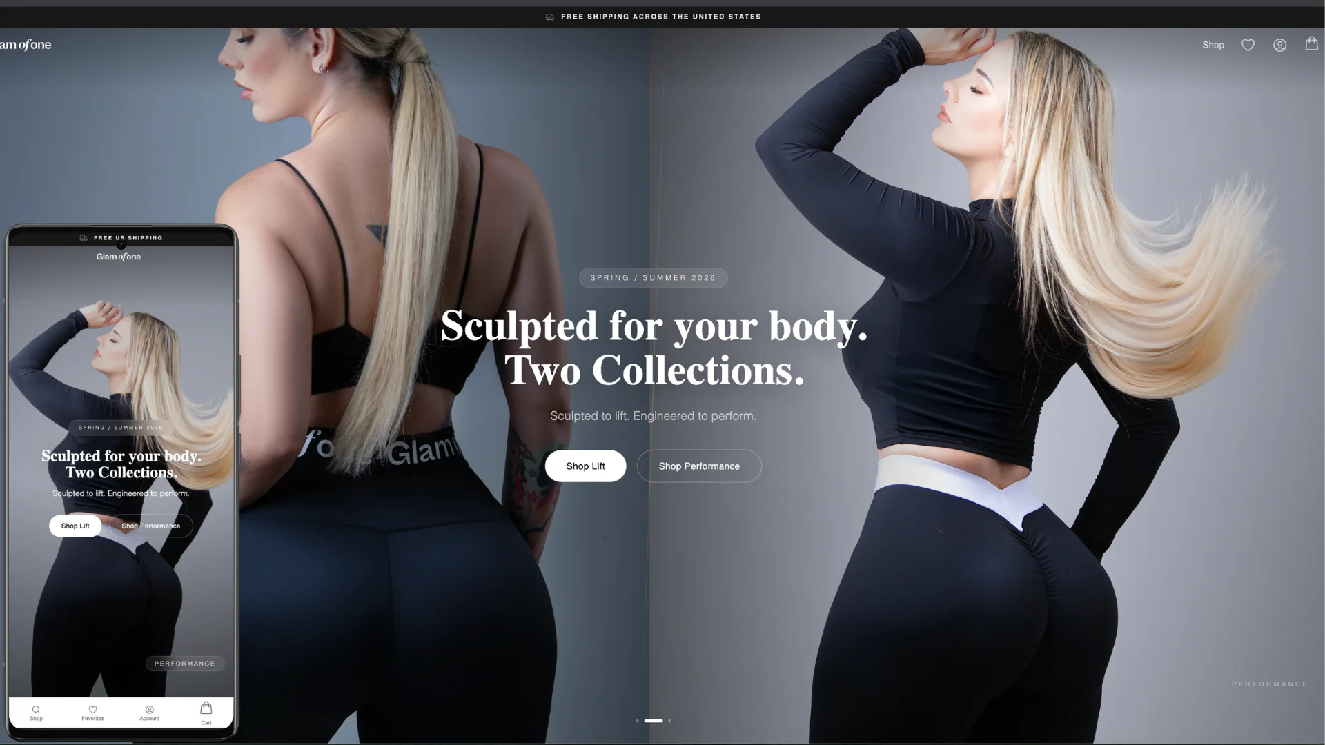 Glam of One – Modern Fashion E-commerce Experience
