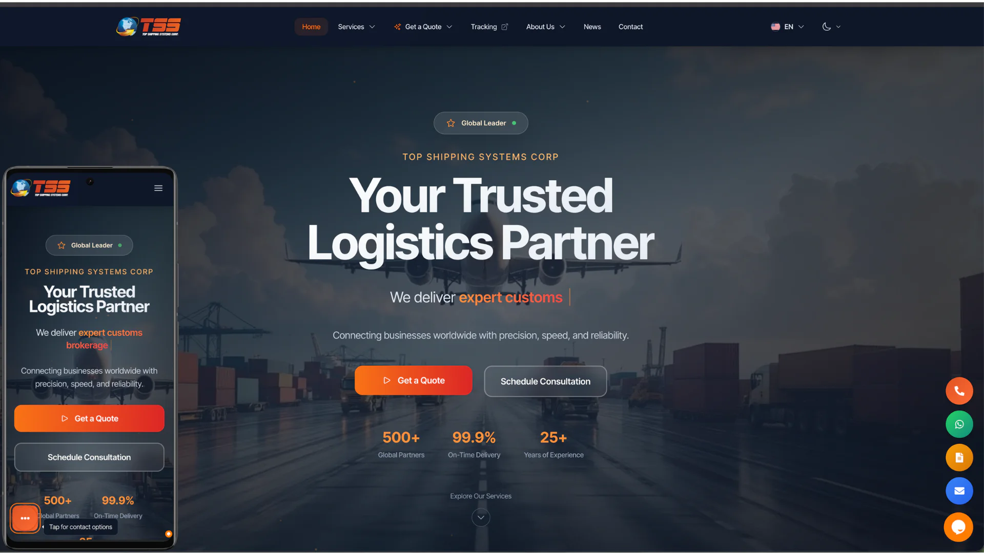 TSS Corp – Enterprise Multilingual Logistics Platform